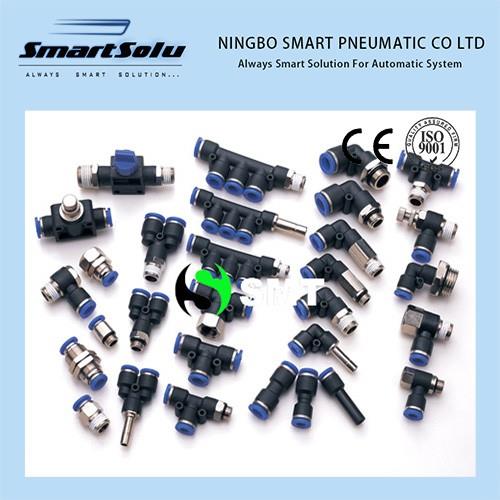 PTJ Type Plastic Pneumatic One Touch Fittings