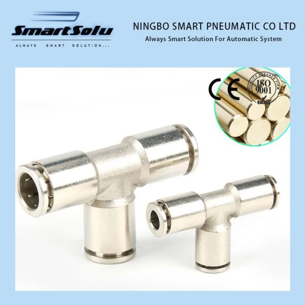 Tee Metal Push In Fittings